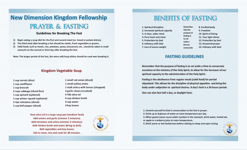 Prayer and Fasting Guidelines | NDKF UK